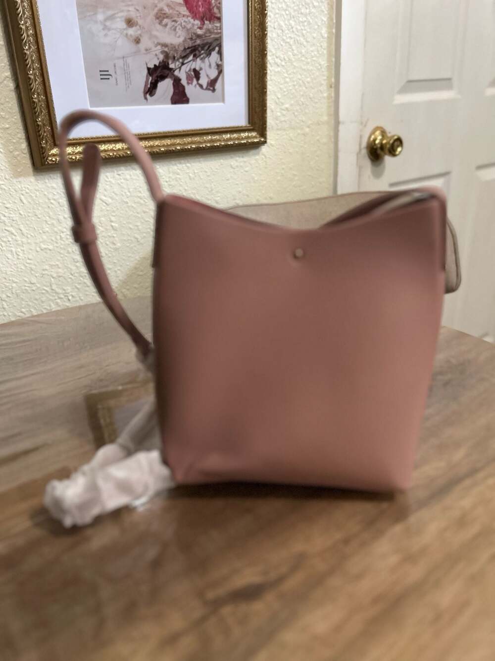 Samara Medium Shoulder Crossbody Bag in Peony Vegan Leather